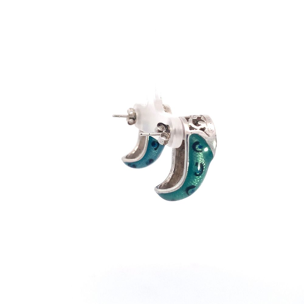 Making Every Minute Count Silver Stud Earrings