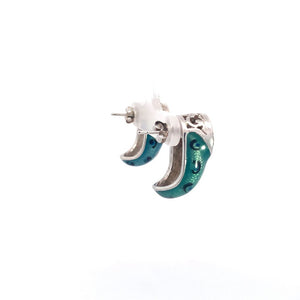 Making Every Minute Count Silver Stud Earrings