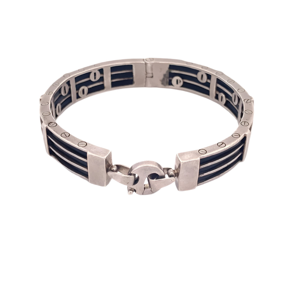 Lenon 925 Sterling Silver Bangle Bracelet | SilverWorks