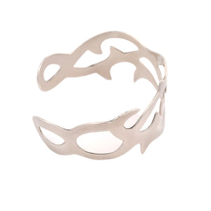 C'est La Vie Silver Bangle