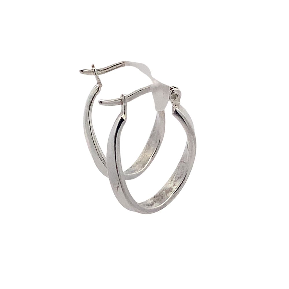 Now and Then Silver Hoop Earrings