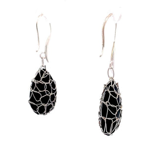Made of Stone Silver Dangling Earrings