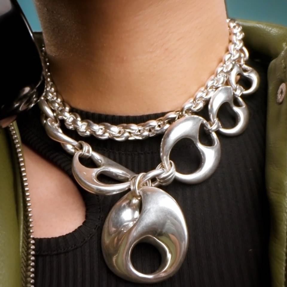 SSILVER HOLLOW CHUNKY CHAIN 58.35G