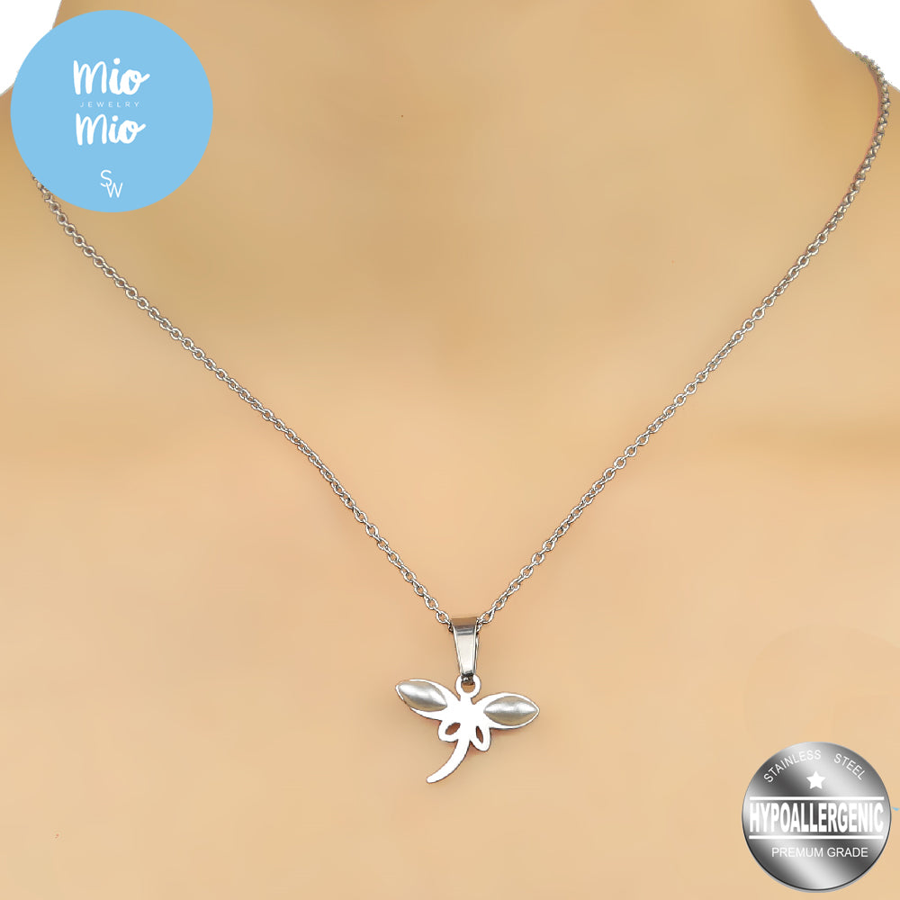 
                      
                        Mio Mio by Silverworks Rice Pearl Dragonfly Earrings and Necklace Set
                      
                    