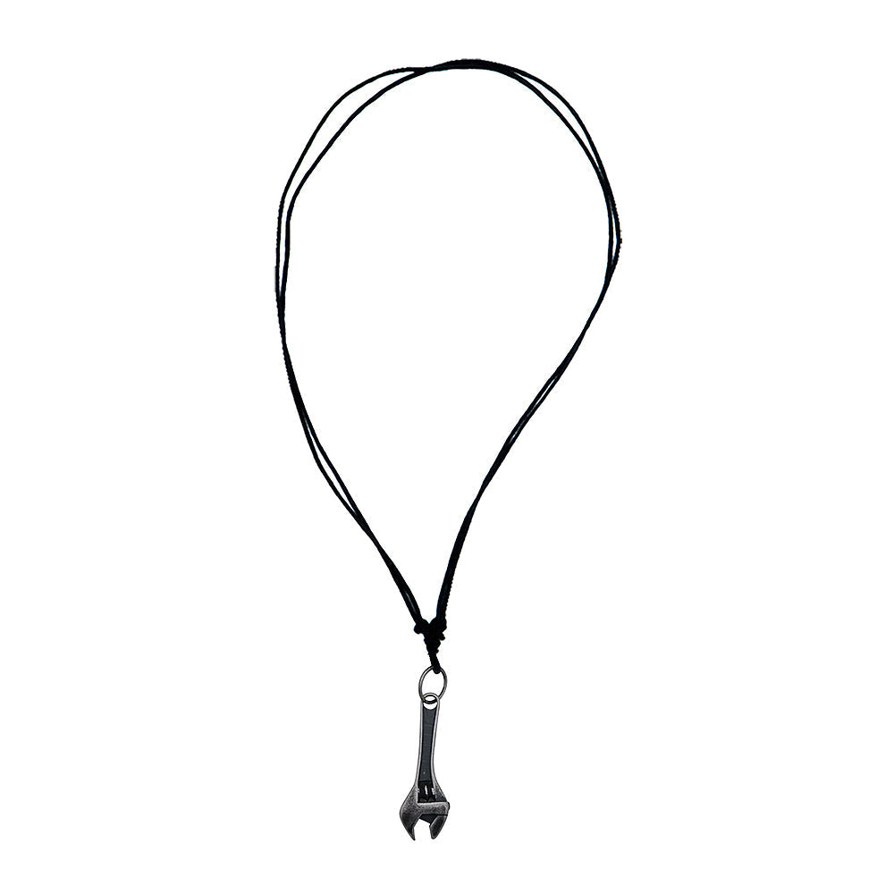 Kai Wrench Stainless Steel  Pendant in Waxtail Necklace | SilverWorks