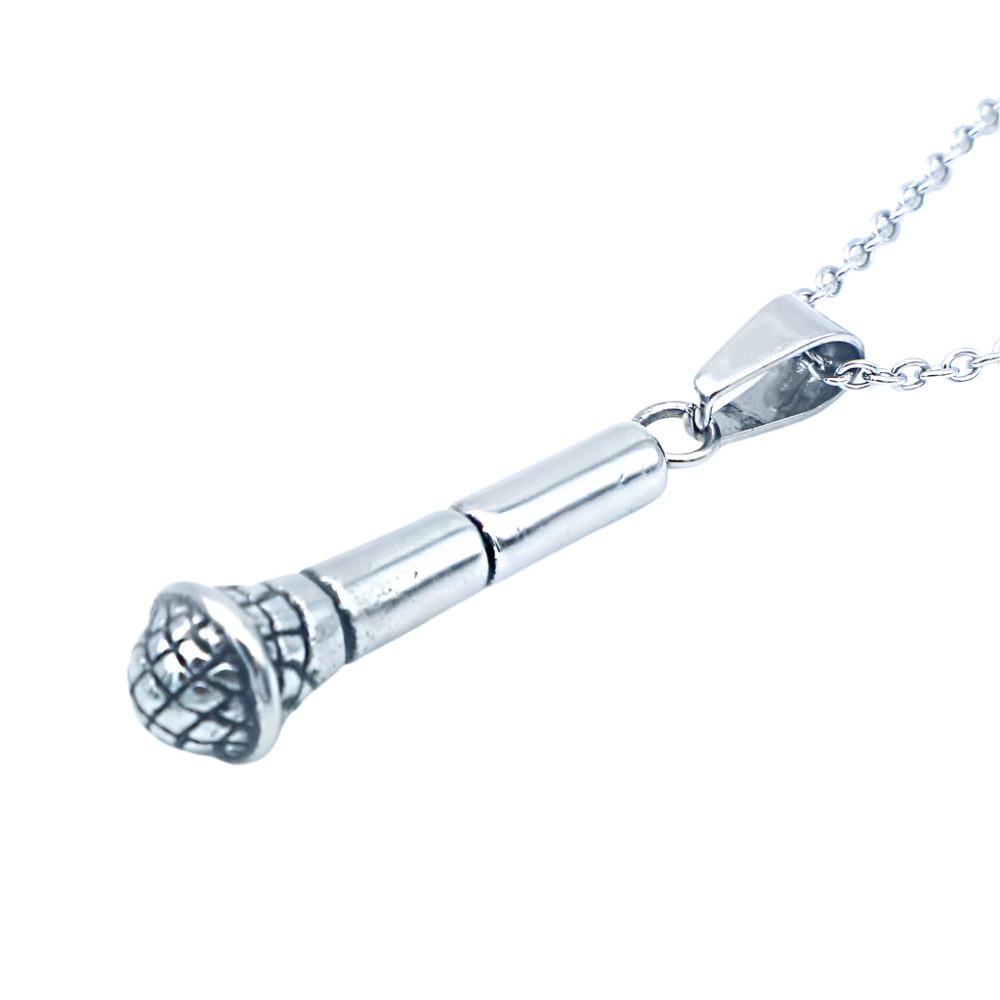 Mikey Mic Stainless Steel Pendant Necklace | SilverWorks