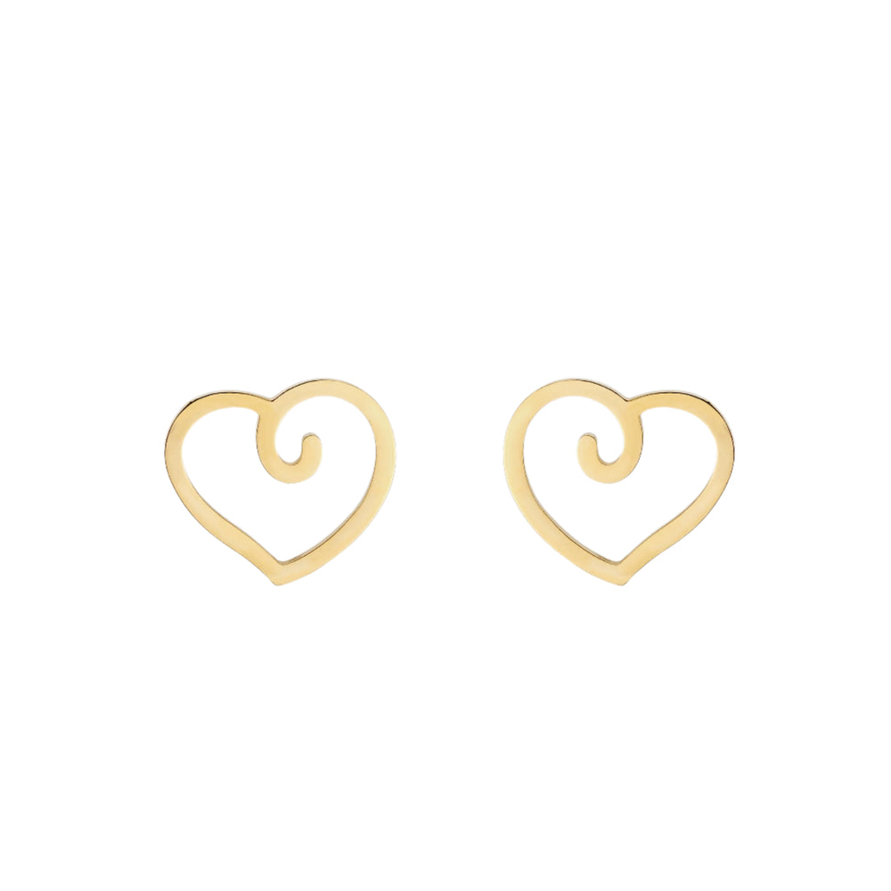 Celia Swirl Heart Stainless Steel Jewelry Set | SilverWorks
