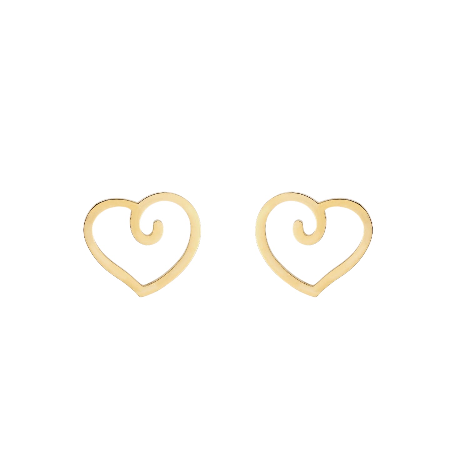Celia Swirl Heart Stainless Steel Jewelry Set | SilverWorks