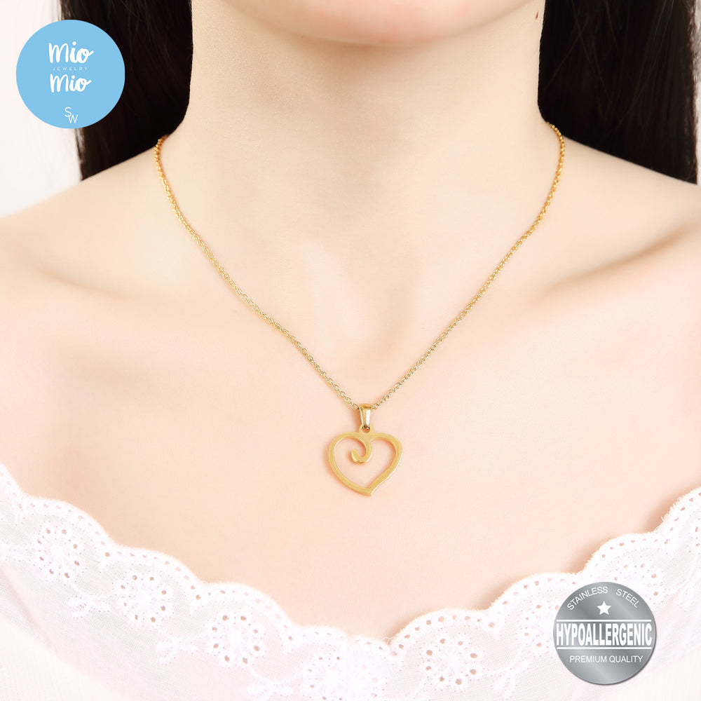 
                      
                        Celia Swirl Heart Stainless Steel Jewelry Set | SilverWorks
                      
                    