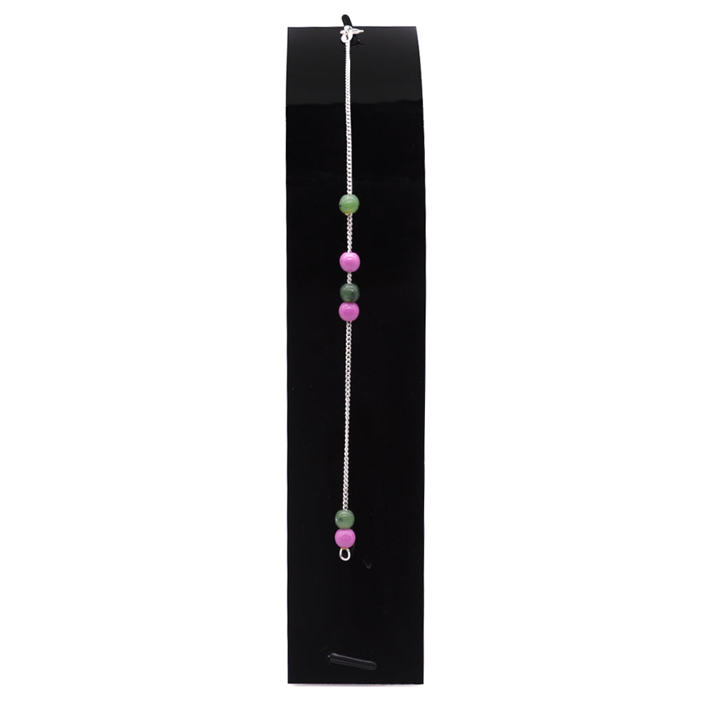 
                      
                        Ciara Multicolor Beads 925 Sterling Silver Chain Bracelet | SilverWorks
                      
                    