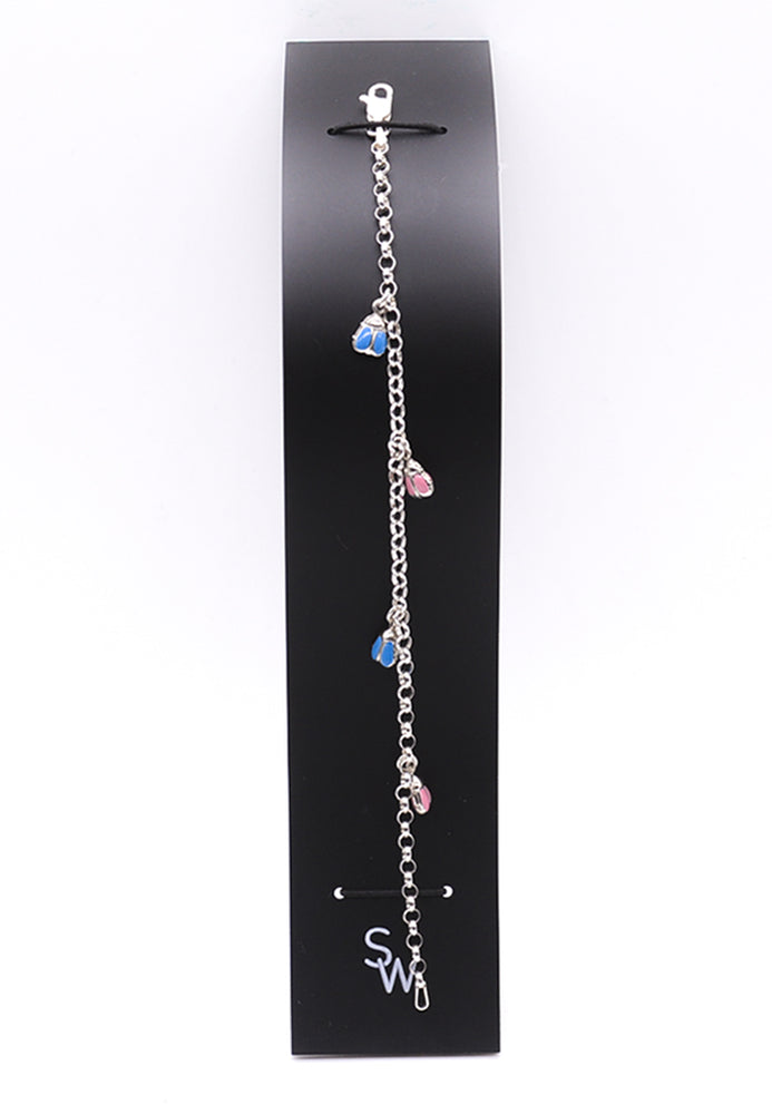 
                      
                        Merlin Multicolor Enamel 925 Sterling Silver Charm Bracelet | SilverWorks
                      
                    