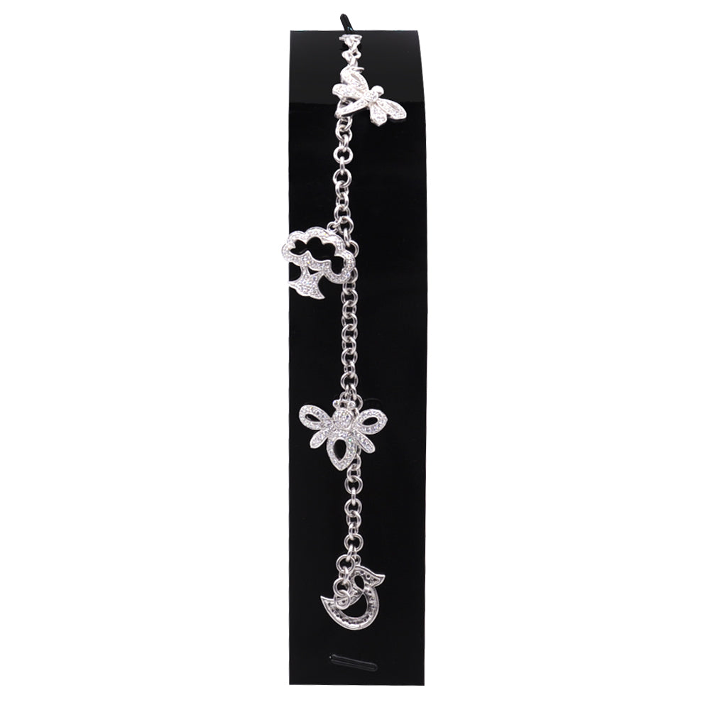 
                      
                        Ebony 925 Sterling Silver Charm Bracelet | SilverWorks
                      
                    