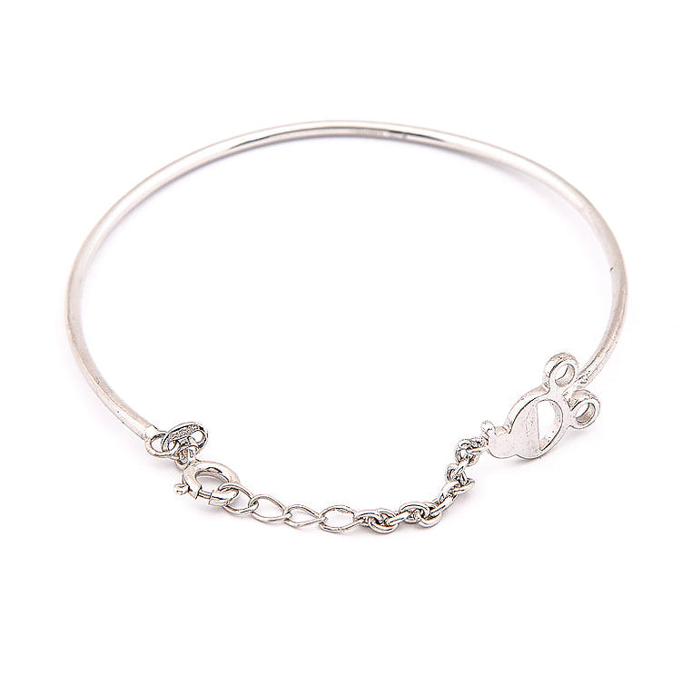 Mickey Mouse 925 Sterling Silver Bangle Bracelet| SilverrWorks