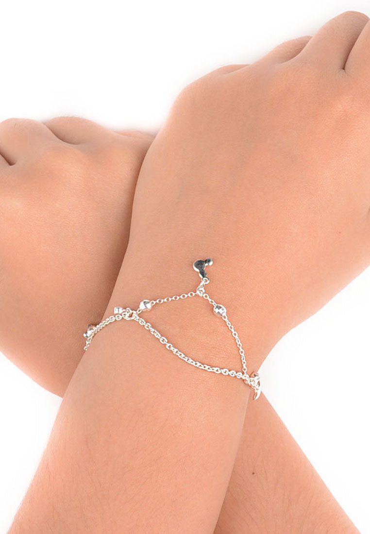 Mickey Mouse Dangling 925 Sterling Silver Charm Bracelet | SilverWorks