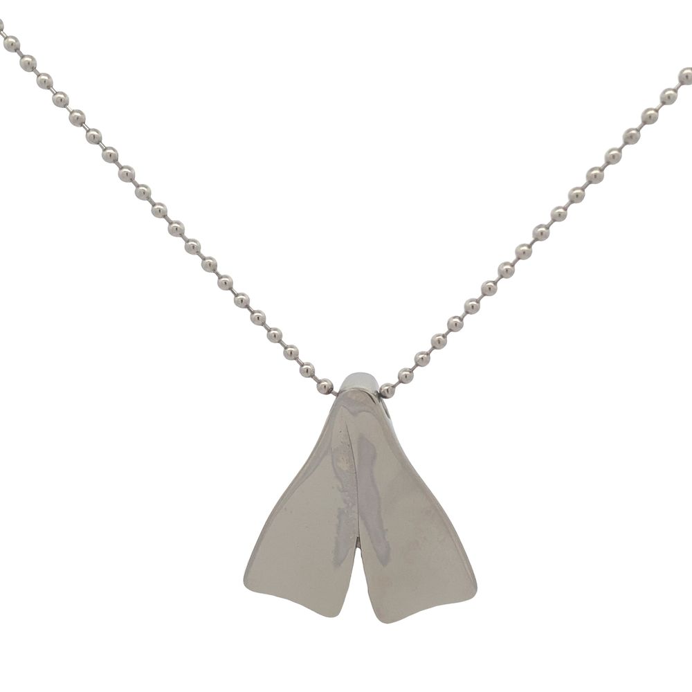 
                      
                        Alexander Diving Fin Stainless Steel Pendant Necklace | SilverWorks
                      
                    