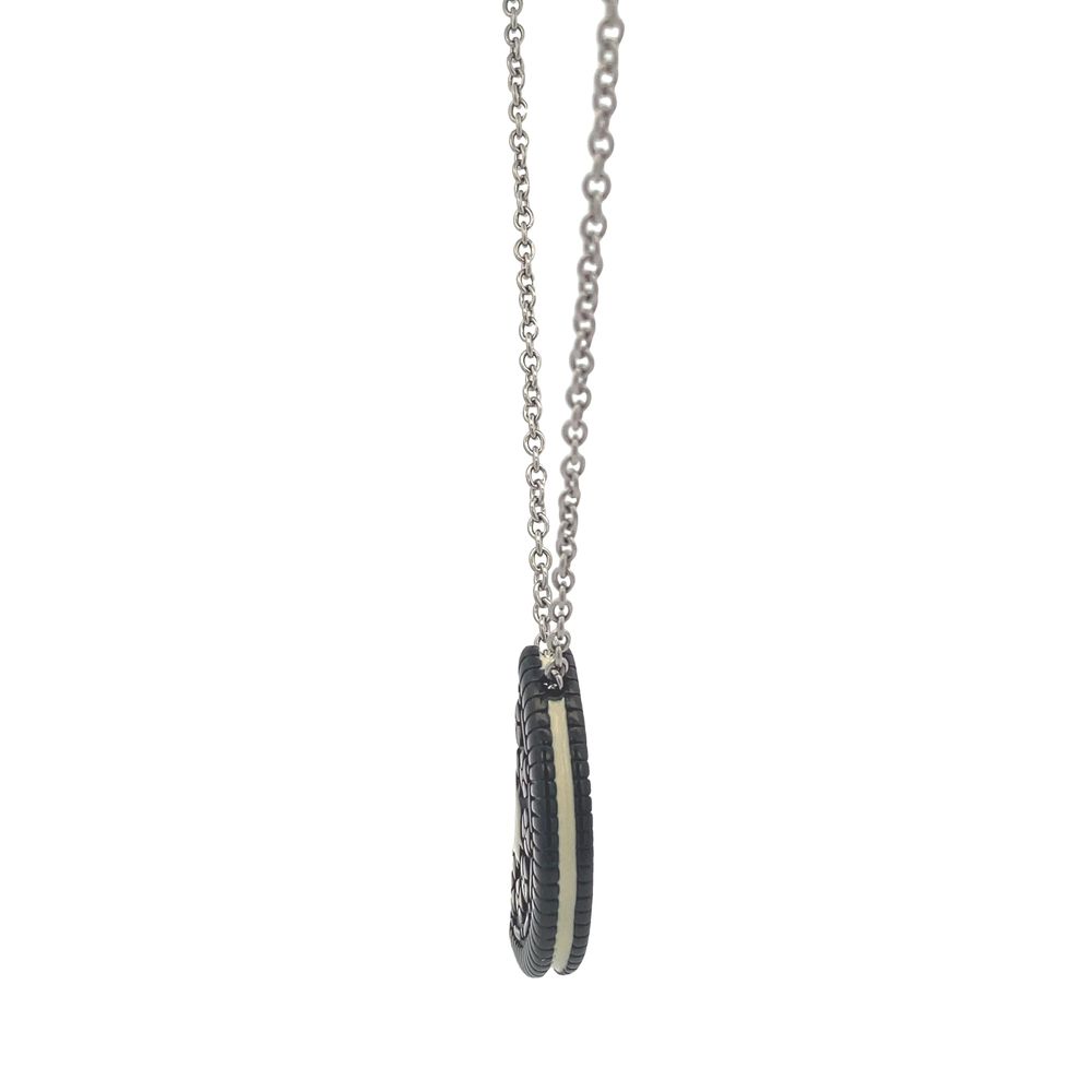 Mukie Cookie Stainless Steel Pendant Necklace | SilverWorks