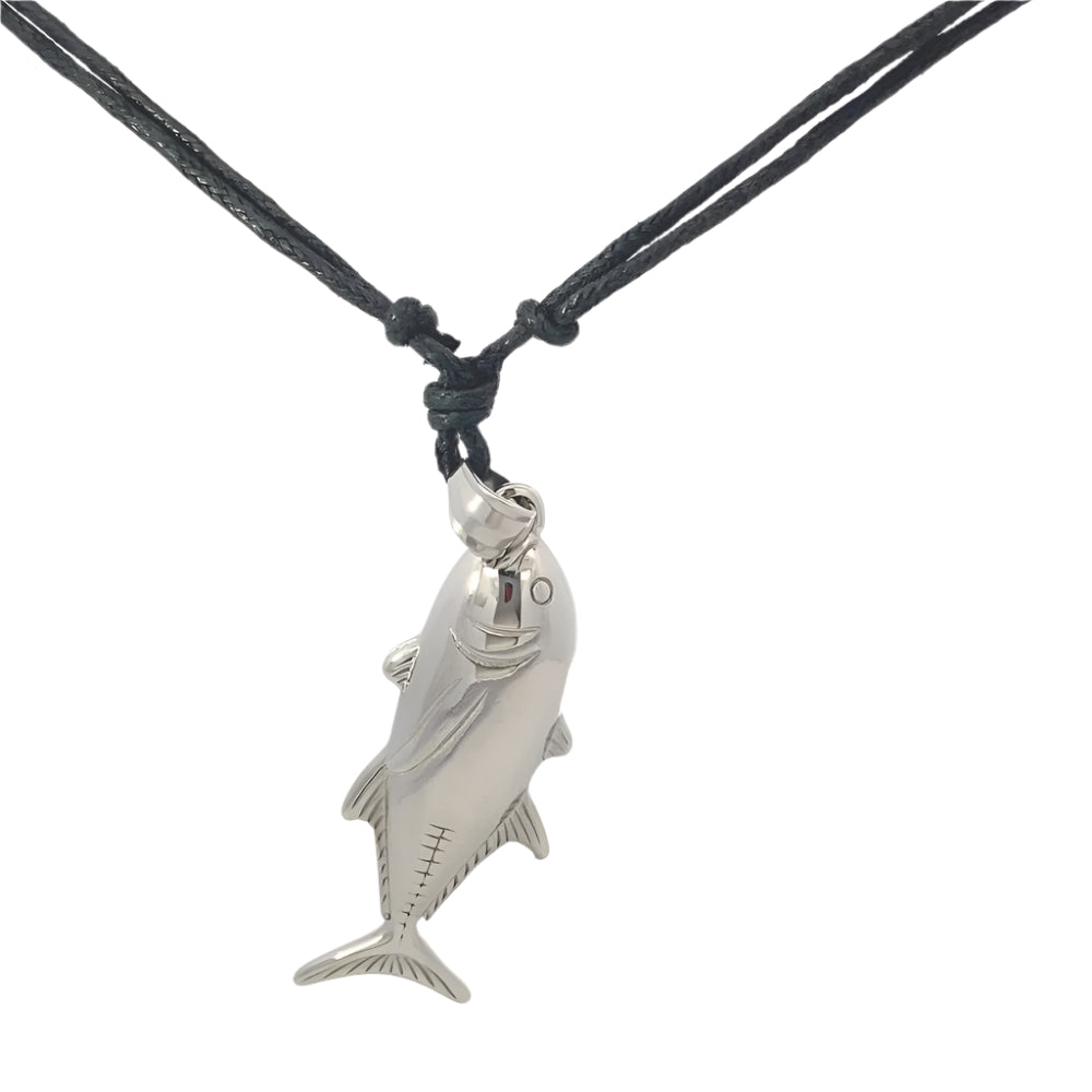
                      
                        Enorie Fish Stainless Steel Pendant in Waxtail Necklace | SilverWorks
                      
                    