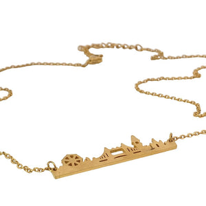 
                
                    Load image into Gallery viewer, Mio Mio by Silverworks Gold London Silhoutte Necklace
                
            