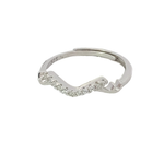 Evening Primrose Silver Stack Ring