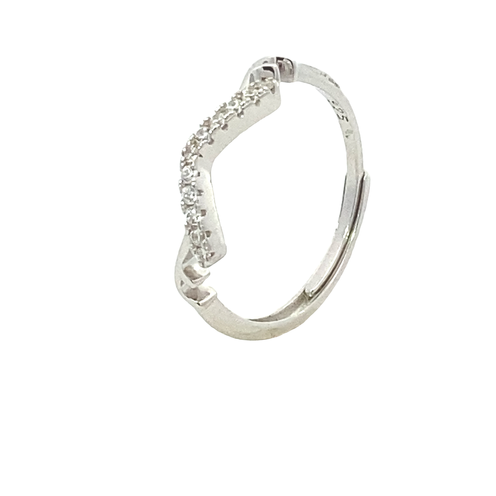 Evening Primrose Silver Stack Ring