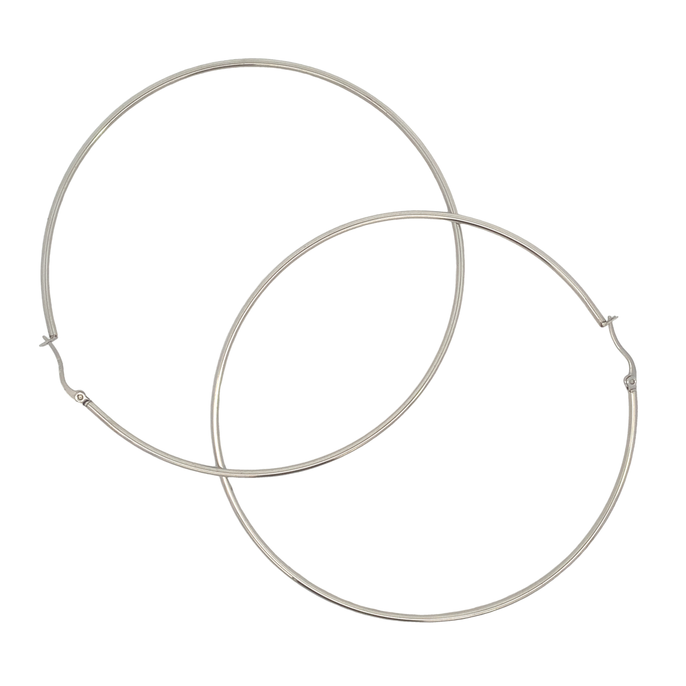 Cordelia Stainless Steel Hoop Earrings | SilverWorks