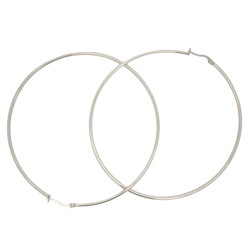 Cordelia Stainless Steel Hoop Earrings | SilverWorks