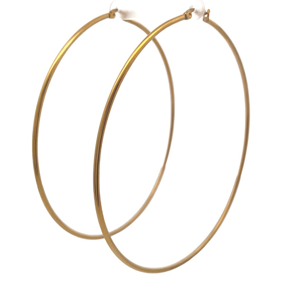 Anastasia Stainless Steel Hoop Earrings | SilverWorks
