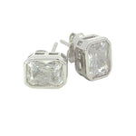 Morning Glory Silver Stud Earrings