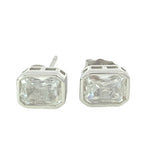 Morning Glory Silver Stud Earrings