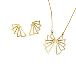 Shey Wing Design Necklace and Earrings Set