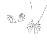 Shey Wing Design Necklace and Earrings Set