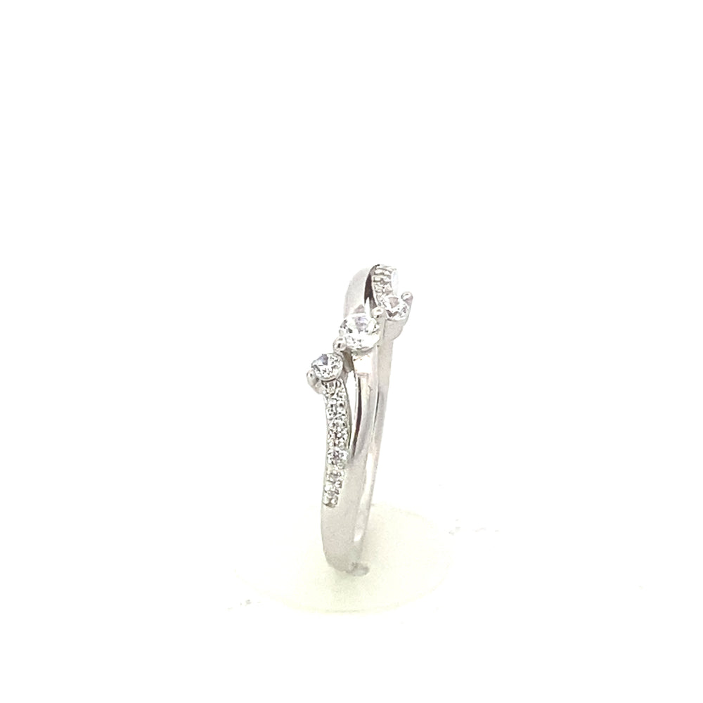 Irises Silver Ring