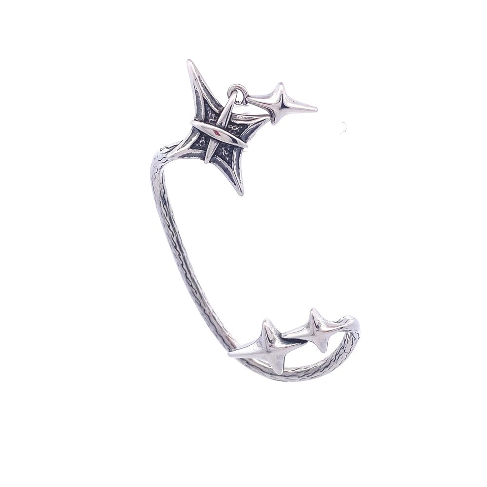 Mystique Stainless Steel Cuff Earrings | SilverWorks