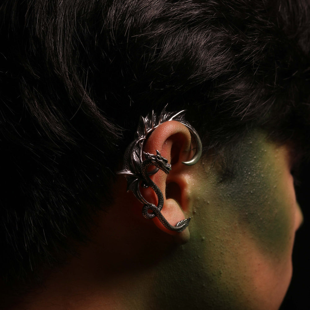 Megamind Stainless Steel Cuff Earrings | SilverWorks