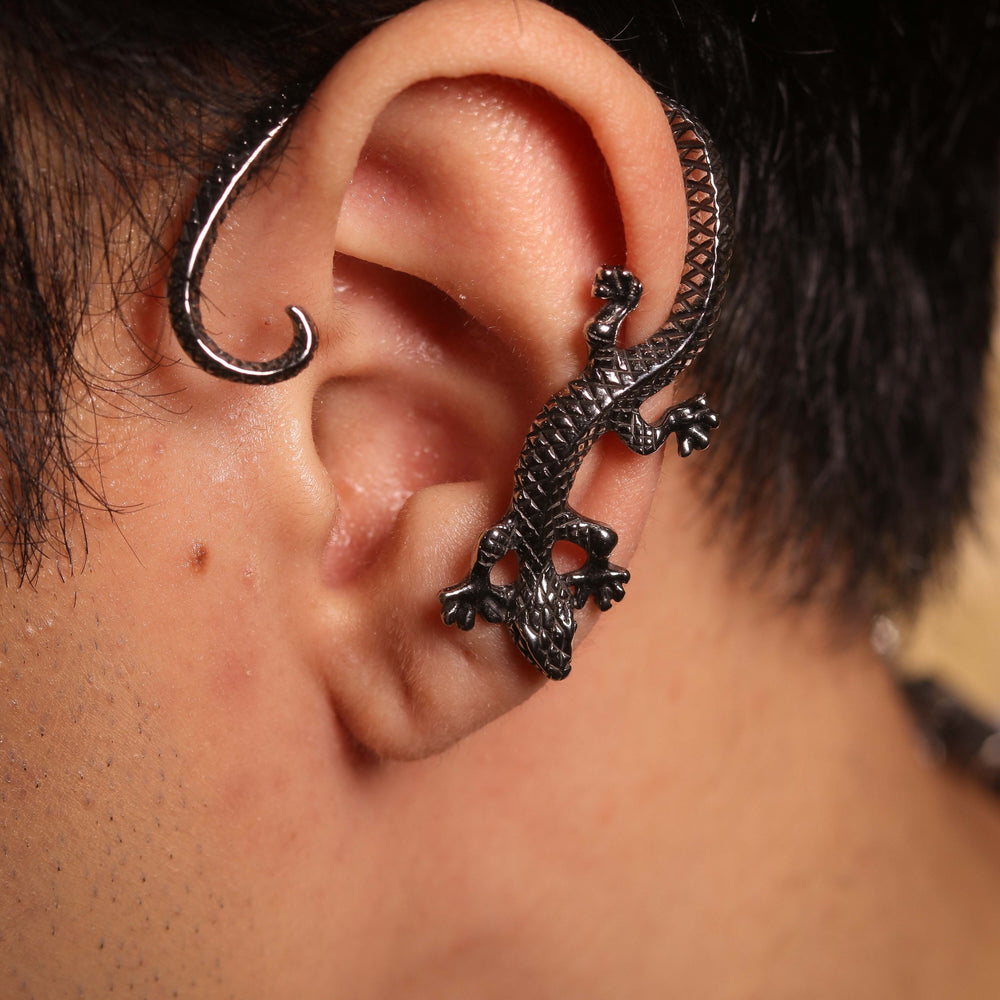 
                      
                        Mantis Stainless Steel Cuff Earrings | SilverWorks
                      
                    