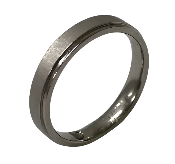 Henry Titanium Wedding Band Ring | SilverWorks