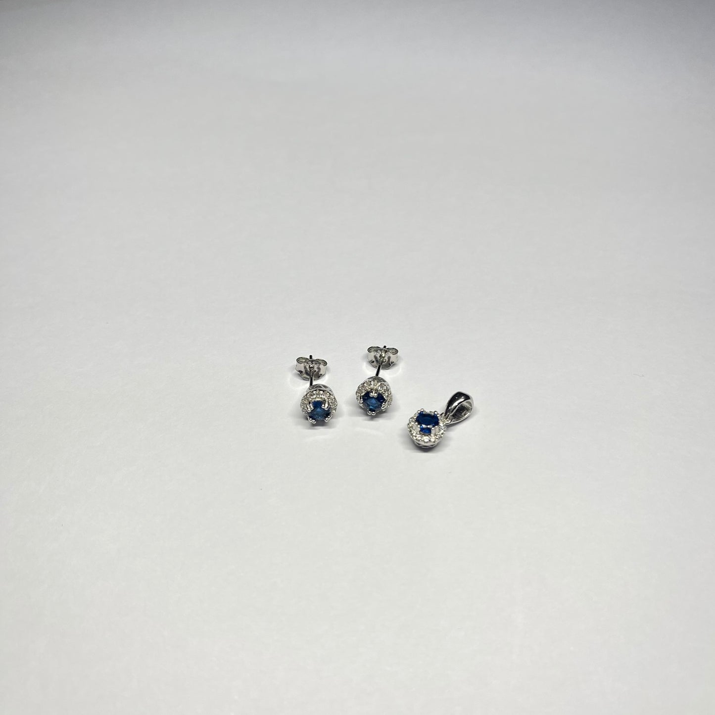 Sapphire 925 Sterling Silver Jewelry Set | SilverWorks