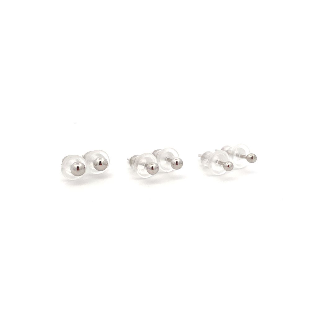 Seren Silver Stud Earrings Set