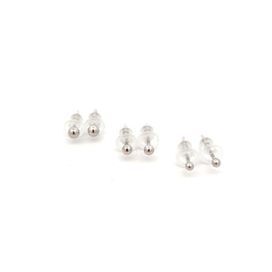 
                
                    Load image into Gallery viewer, Seren Silver Stud Earrings Set
                
            