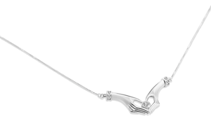 
                
                    Load image into Gallery viewer, Harmonious Heart Silver Necklace
                
            