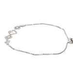 Silverworks 925 Sterling Silver AAA Cubic Zirconia Charisse Bracelet 0.1mm Thickness Female B5368