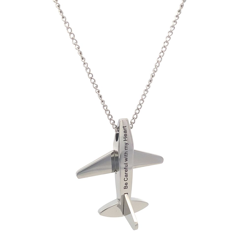 
                      
                        Samuel Airplane Stainless Steel Pendant Necklace | SilverWorks
                      
                    