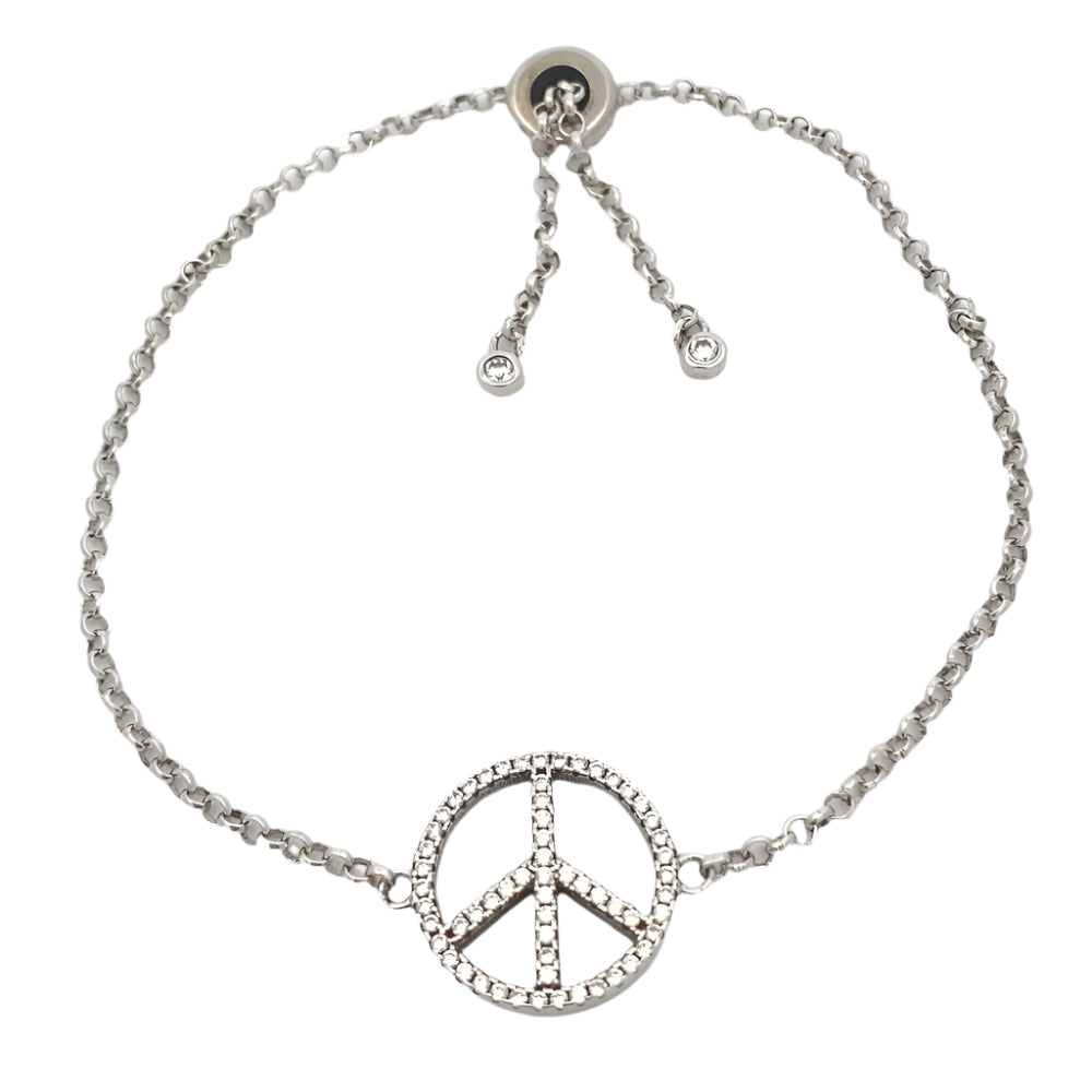 Bob Peace 925 Sterling Silver Chain Bracelet  | SilverWorks