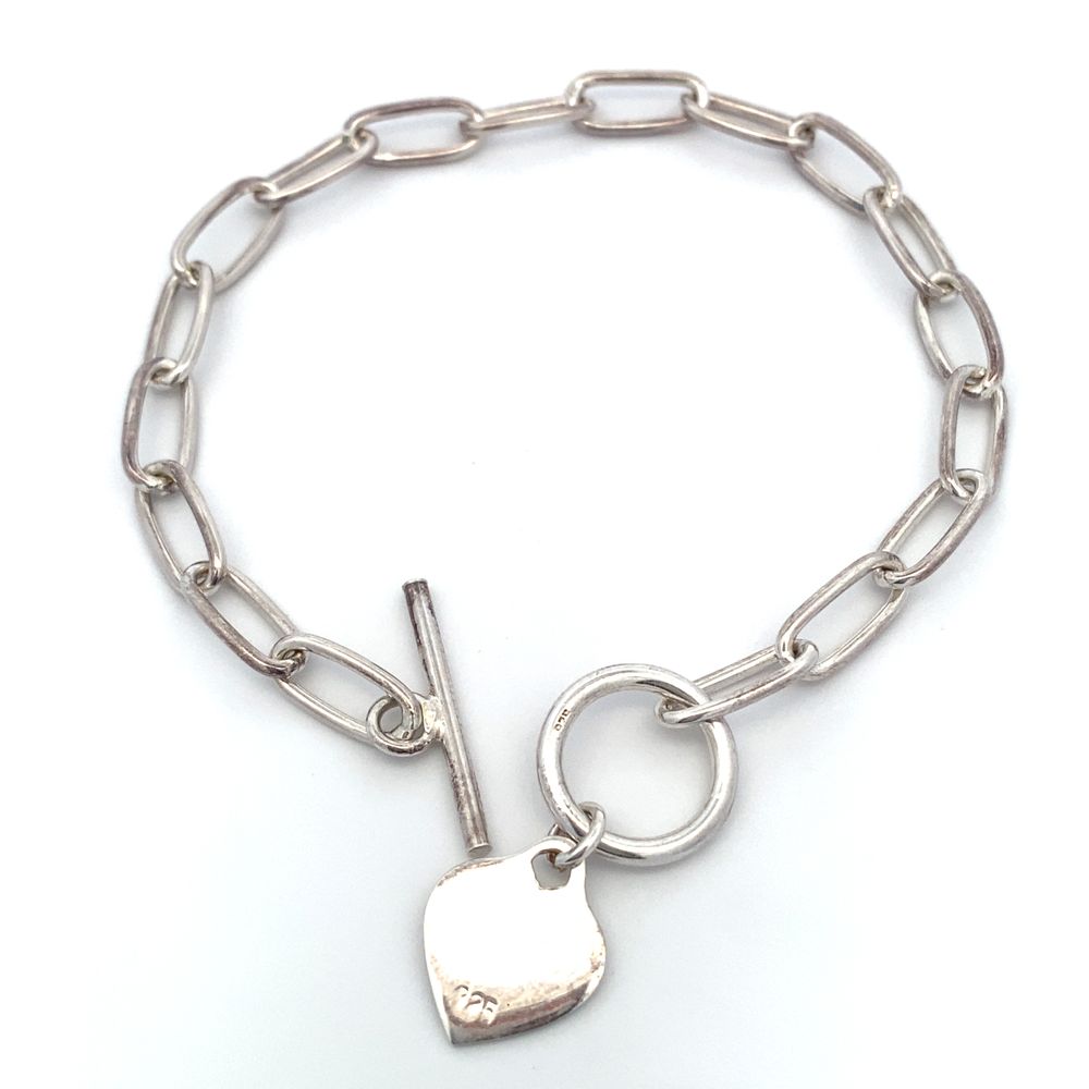 Rami Toggle Lock 925 Sterling Silver Chain Bracelet | SilverWorks