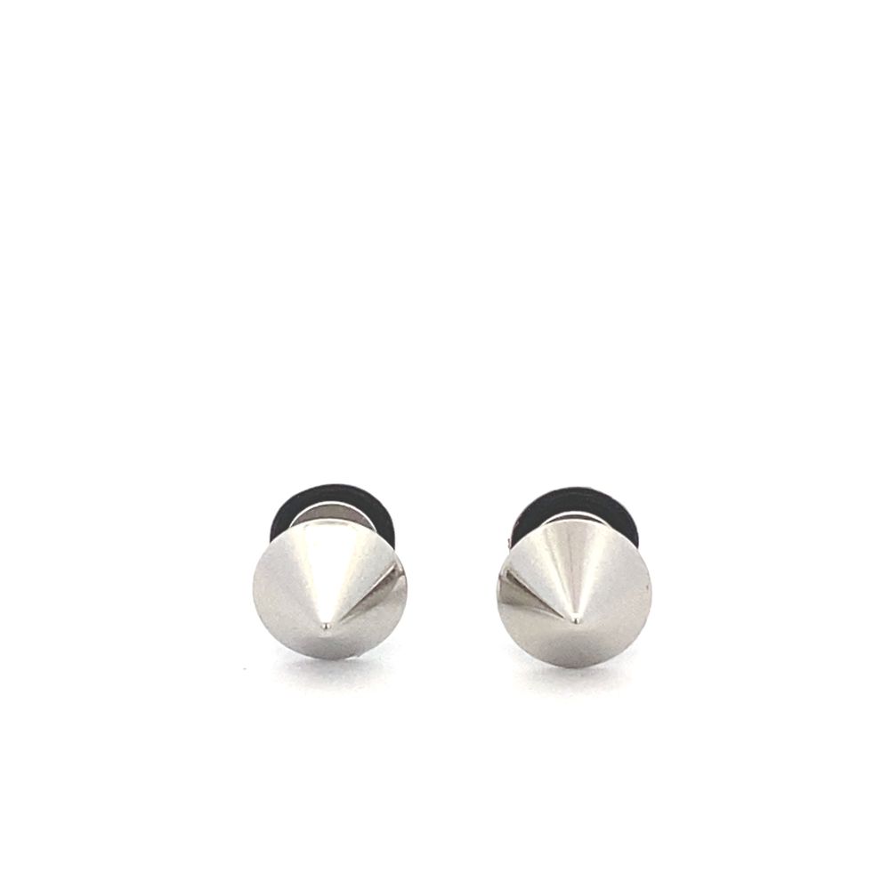 
                      
                        Cone Faux Tunnel Stainless Steel Stud Earrings | SilverWorks
                      
                    