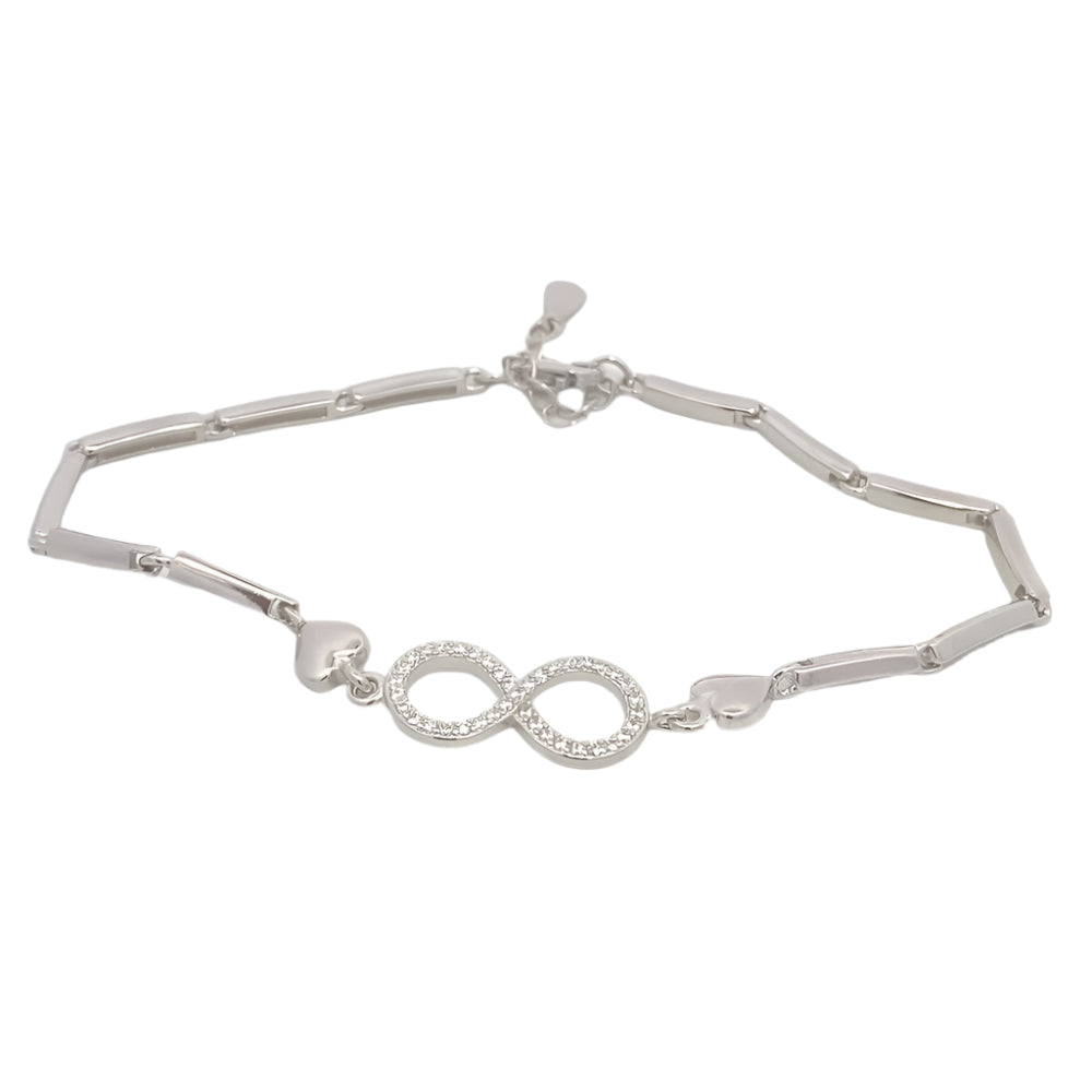 Eon Infinity 925 Sterling Silver Chain Bracelet | SilverWorks