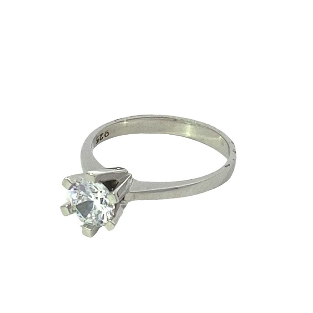 
                      
                        Delliah Brilliant Cut Swarovski 925 Sterling Silver Engagement Ring | SilverWorks
                      
                    