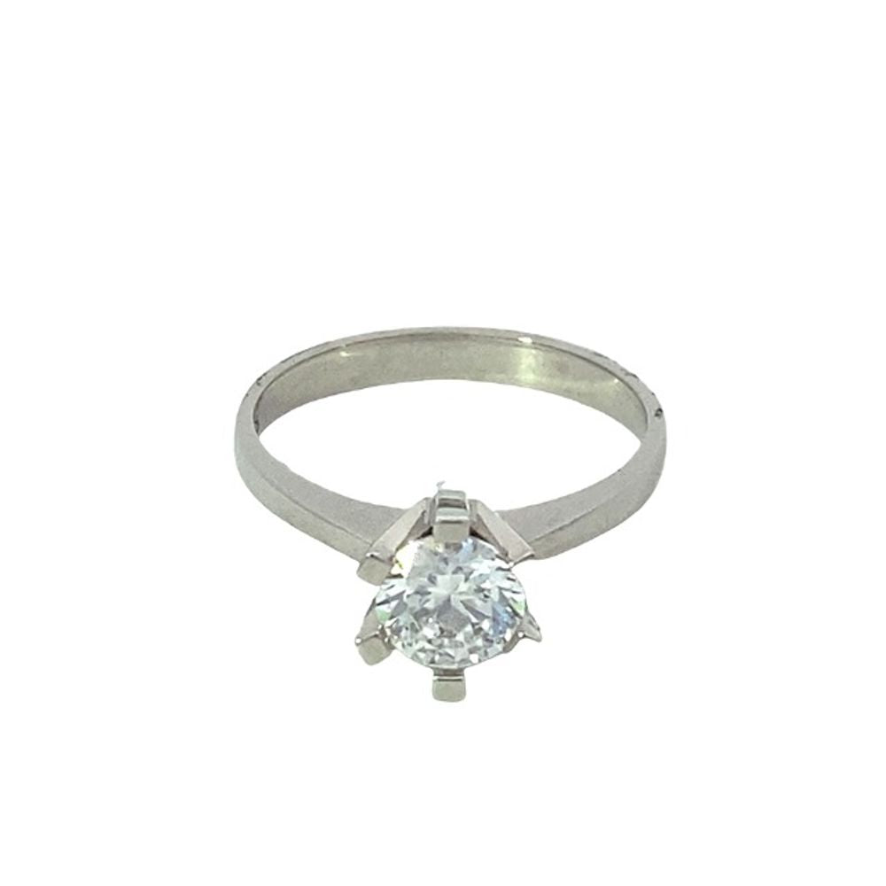 
                      
                        Delliah Brilliant Cut Swarovski 925 Sterling Silver Engagement Ring | SilverWorks
                      
                    
