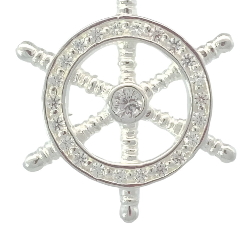 Captains Wheel 925 Sterling Silver Pendant | SilverWorks