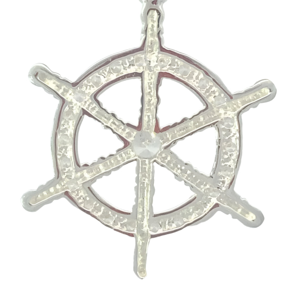 Captains Wheel 925 Sterling Silver Pendant | SilverWorks